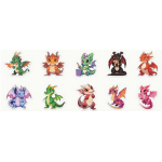 Dragon Stickers - Pack of 10's
